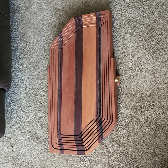 Vintage Deep Spring Collapsible Wooden Basket - Picture 3 of 8